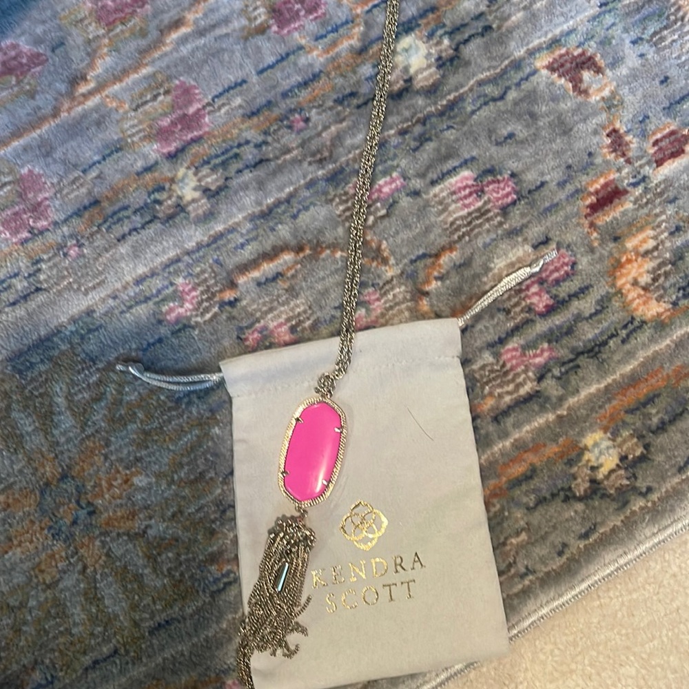 Kendra scott hot pink and gold